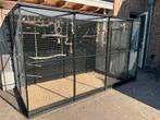 Luxe alu voliere 2 jaar oud met binnenverblijf., Dieren en Toebehoren, Vogels | Hokken en Kooien, Ophalen, Zo goed als nieuw, Aluminium