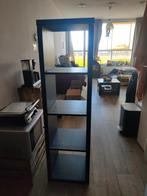 kallax ikea kast zwart 4 blok en 3 blok, Ophalen of Verzenden, Gebruikt