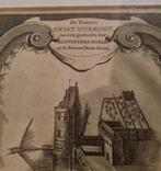 Gravure Kloveniersdoelen in Amsterdam, Antiek en Kunst, Kunst | Etsen en Gravures, Ophalen