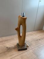 Boomstam Tafellamp - Uniek Design, Huis en Inrichting, Lampen | Tafellampen, Ophalen, Gebruikt, Hout, Minder dan 50 cm