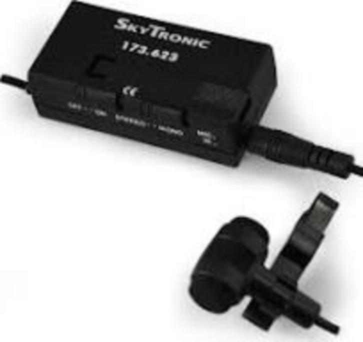 SkyTronic Stereo Tie-Clip Microfoon 173.623, Muziek en Instrumenten, Microfoons, Nieuw, Ophalen of Verzenden
