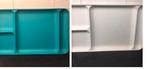 Tupperware variablad dienblad vakkenbord laptray kinderbord, Verzenden, Gebruikt, Wit, Overige typen