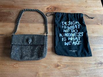 originele Kurt Geiger party schoudertas shoulderbag gunmetal beschikbaar voor biedingen