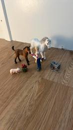 Schleich Dierenarts met een merrie en een veulen 42486, Ophalen of Verzenden, Zo goed als nieuw