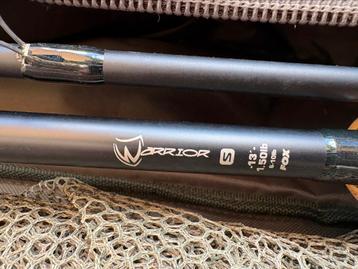 Fox Warrior 13’ 1.5lbs penhengel, foudraal en net beschikbaar voor biedingen