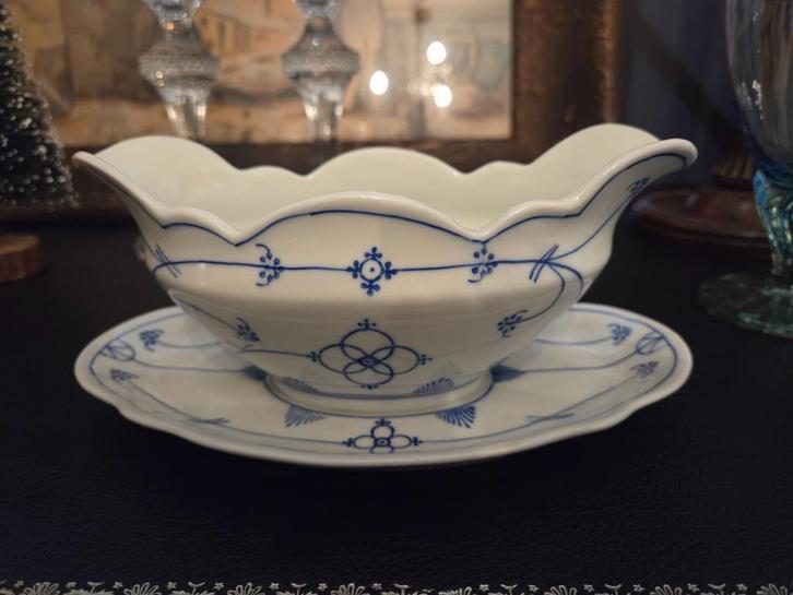 Falk Saks Blau sauskom sauciere, Antiek en Kunst, Antiek | Servies los, Ophalen of Verzenden