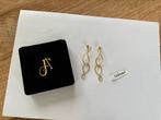 Franky De Solange oorbellen - gold plated, Verzenden, Zo goed als nieuw, Zilver, Overige materialen