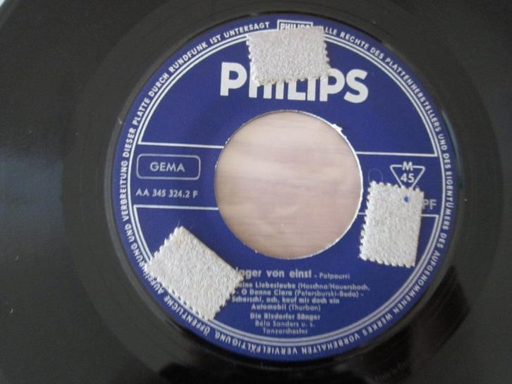 Die Rixdorfer Sänger - Schlager Von Einst 1961 Single, Cd's en Dvd's, Vinyl Singles, Gebruikt, Single, Nederlandstalig, 7 inch