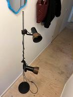 Stalamp bruin zwart, Huis en Inrichting, Lampen | Vloerlampen, Ophalen, Gebruikt, Metaal, 150 tot 200 cm