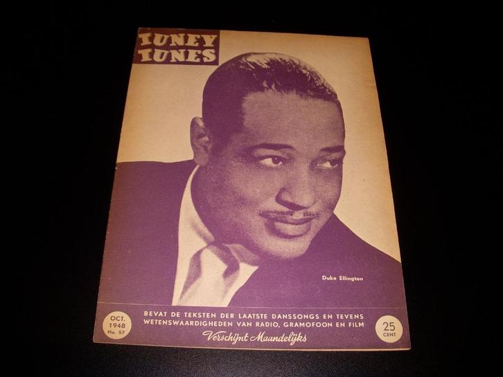 Muziektijdschrift Tuney Tunes oktober 1948, Duke Ellington, Boeken, Tijdschriften en Kranten, Zo goed als nieuw, Muziek, Film of Tv