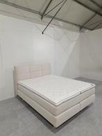 Nieuw Boxspring Auping 160x200 Een Maand Oud +Deluxe Topper, Huis en Inrichting, Beige, Tweepersoons, Ophalen of Verzenden, Zo goed als nieuw