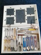 Vitrine kistje, wit, inclusief inhoud, Ophalen of Verzenden