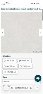 Cifre Ceramica Borneo tegels 60x60 - 13 stuks (3 pakken+1), Ophalen, 60 cm of meer, Nieuw, Minder dan 5 m²