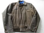 Leren jas, geruwd leder, Ophalen of Verzenden, Gedragen, Maat 52/54 (L), Bruin