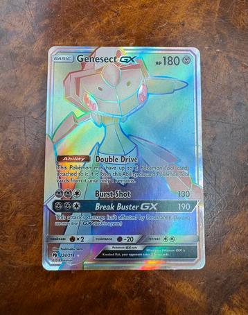 Pokémon kaart Genesect GX Rainbow 224/214 beschikbaar voor biedingen