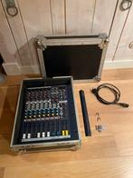 Soundcraft EPM6 in flightcase, Ophalen of Verzenden, Gebruikt, 5 tot 10 kanalen, Microfooningang