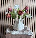 Tulpenvaas met papegaaitulpen, Ophalen of Verzenden, Nieuw, Overige kleuren, Minder dan 50 cm