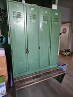 Gave vintage lockerkast mooie kleur groen, Huis en Inrichting, Kasten | Lockerkasten, Gebruikt, Vintage, Ophalen