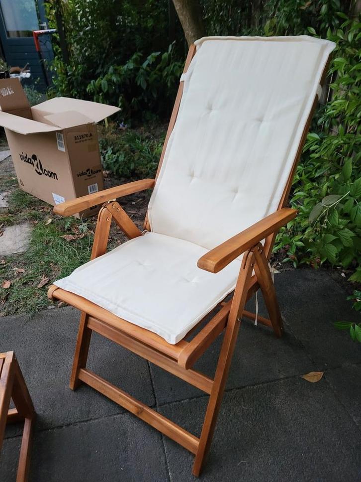 Luxe verstelbare tuinstoel. Ongebruikt, Tuin en Terras, Tuinstoelen, Nieuw, Aluminium, Verstelbaar, Ophalen