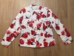 Vintage Parabol gebloemd spijkerjasje wit/rood maat 42, Maat 42/44 (L), Ophalen of Verzenden, Jasje, Parabol