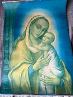 Oude kunstdruk Madonna met Kind - Hug. Berten, Antiek en Kunst, Kunst | Schilderijen | Klassiek, Ophalen of Verzenden