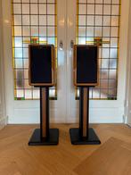 Chario Academy 2 Walnoten + Stands, Audio, Tv en Foto, Luidsprekers, Gebruikt, 60 tot 120 watt, Front, Rear of Stereo speakers