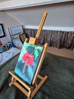 Tafelschildersezel + schilderij, Hobby en Vrije tijd, Schilderen, Ophalen of Verzenden, Zo goed als nieuw, Olieverf