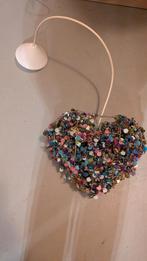 2 Daisy Mae hartvormige pailletten hanglampen, Ophalen, Overige materialen, Zo goed als nieuw, Minder dan 100 cm