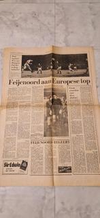 Oude Krant: Feyenoord aan Europese Top, 1969, Ophalen of Verzenden