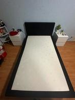 Boxspring bed, Huis en Inrichting, Ophalen, Zwart, Zo goed als nieuw, Twijfelaar