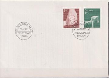 Zweden 1980 FDC Bejaardenzorg beschikbaar voor biedingen