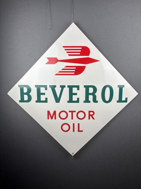 Oud origineel Beverol emaille reclamebord Boos en Hahn 1966, Antiek en Kunst, Antiek | Emaille, Ophalen