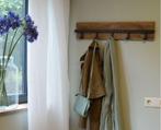 Wandkapstok mangohout met metalen haken 75 cm VOORRAAD, Wandkapstok, Nieuw, Ophalen of Verzenden, Minder dan 100 cm