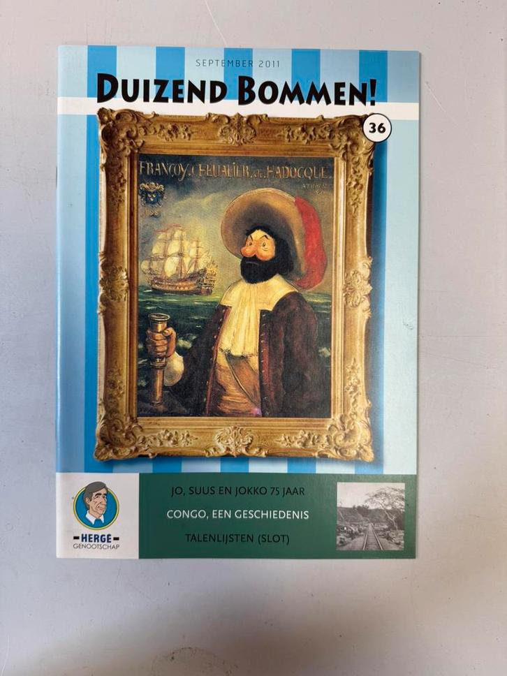 Duizend Bommen! Hergé genootschap september 2010 nummer 36, Boeken, Stripboeken, Zo goed als nieuw, Eén stripboek, Ophalen of Verzenden