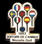 Volkswagen- Golf Voiture de l'annee 1992 pin, Verzenden, Nieuw, Transport, Speldje of Pin