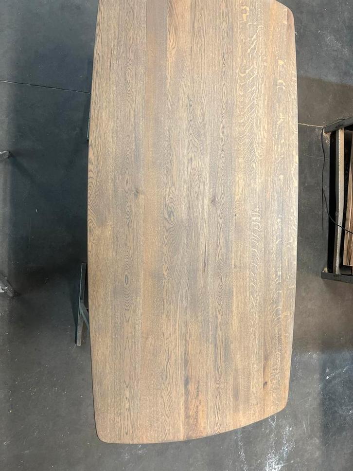 Deens Ovaal Eiken Tafelblad - 220x108cm, Huis en Inrichting, Tafels | Eettafels, Zo goed als nieuw, 100 tot 150 cm, 200 cm of meer