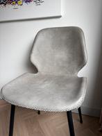 6 lichtgrijze & donkergrijze eetkamerstoelen Seashell By Boo, Huis en Inrichting, Stoelen, Ophalen, Overige materialen, Gebruikt