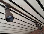 Twee spotjes op rails (Philips) 120 cm, Ophalen, Metaal of Aluminium