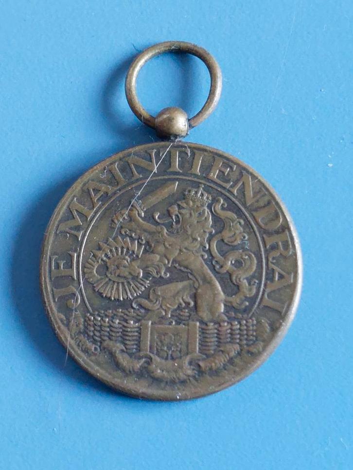 Penning steun 1914 J.C. Wienecke, Postzegels en Munten, Penningen en Medailles, Brons, Nederland, Ophalen of Verzenden