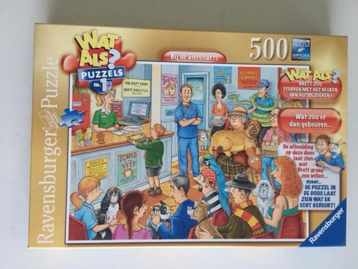 Ravensburger Wat Als? puzzels nr. 1 en 3, 500 stukjes, Hobby en Vrije tijd, Denksport en Puzzels, Zo goed als nieuw, Legpuzzel