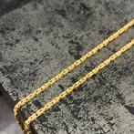 18k gouden ketting koningsketting massief 80 cm, Ophalen of Verzenden, Nieuw, Goud