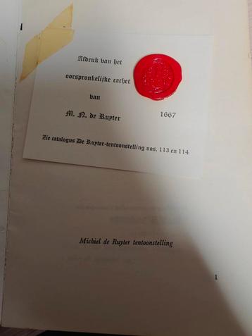 Boekje Michiel de Ruyter Tentoonstelling beschikbaar voor biedingen