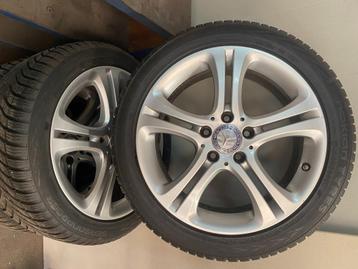 Mercedes velgenbandenset 17inch Klasse A-B-C in nieuwstaat! beschikbaar voor biedingen