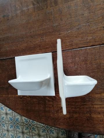 2 stuks keramiek zeepbakje 15x15cm wit Villeroy en Boch beschikbaar voor biedingen