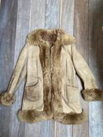 3/4  jas van echte schapenvacht 42 camel vintage, Bruin, Verzenden, Création artisanale, Maat 42/44 (L)