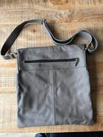 Mooie leren schoudertas, Overige merken, Ophalen of Verzenden, Zo goed als nieuw, Grijs