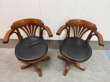 Thonet-stijl Kapiteinsstoelen - Set van 2 beschikbaar voor biedingen