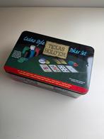 ️ Texas Hold ’Em Poker Set – Compleet in Blik –Casino Style, Hobby en Vrije tijd, Ophalen of Verzenden, Zo goed als nieuw