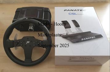 Fanatec CSW v2.5 set met CSL pedals en carbon fiber stuur beschikbaar voor biedingen