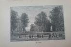 09 / Brussel Le Parc. Houtgravure uit 1892, Antiek en Kunst, Kunst | Etsen en Gravures, Ophalen of Verzenden